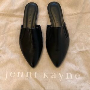 Like new Jenni Kayne leather black mules